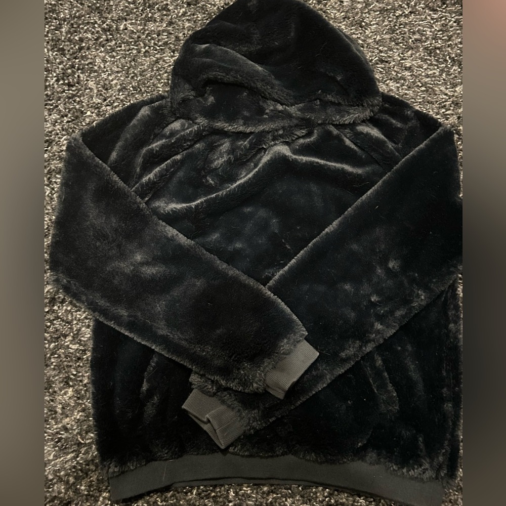 Urban Outfitters Black Faux Fur Sweater